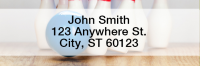 Open Lane Bowling Rectangle Address Labels | LRRSPO-A7