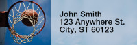 Basketball Rectangle Address Labels | LRRSPO-B2