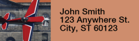 Stunt Planes Rectangle Address Labels | LRRTRA-13