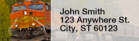 More Diesel Trains Rectangle Address Labels | LRRTRA-43