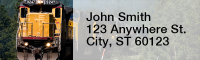 More Diesel Trains Rectangle Address Labels | LRRTRA-43