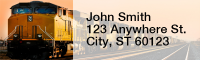 More Diesel Trains Rectangle Address Labels | LRRTRA-43