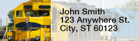 More Diesel Trains Rectangle Address Labels | LRRTRA-43