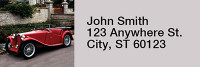 Old Time Convertables Rectangle Address Labels | LRRTRA-45