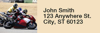 Racing Superbikes Narrow Address Labels | LRRTRA-B0