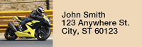 Racing Superbikes Narrow Address Labels | LRRTRA-B0