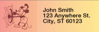Steamboat Willie Ombre Address Labels | LRSBW-01