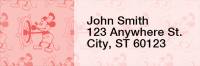 Steamboat Willie Monogram Pattern Address Labels  | LRSBW-02