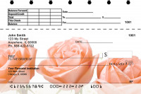 Spring Rose Bouquet Top Stub Personal Checks | TSFLO-41
