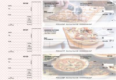 Pizza Itemized Payment Business Checks | BU3-CDS08-IPR