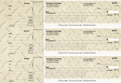 Iron Itemized Payment Business Checks | BU3-CDS18-IPR