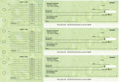 Leaf Accounts Payable Designer Business Checks | BU3-CDS19-DED