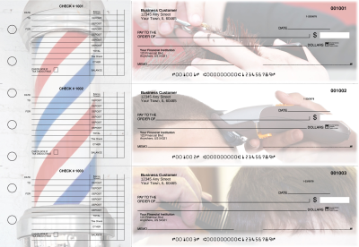 Barber Accounts Payable Designer Business Checks | BU3-CDS28-DED