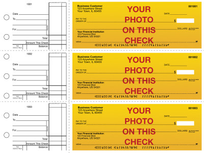 Custom Photo Standard Business Checks | BU3-CUS01-STA