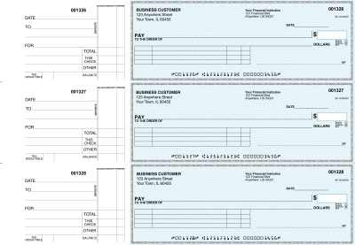Teal Safety Itemized Payment Business Checks | BU3-ESF01-IPR