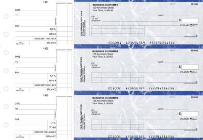 Blue Marble Standard Invoice Business Checks | BU3-LMA01-SNV