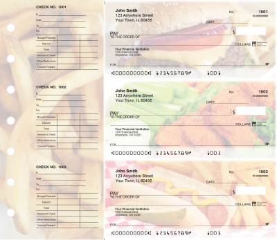 American Cuisine Designer Deskset Checks | DS-CDS03