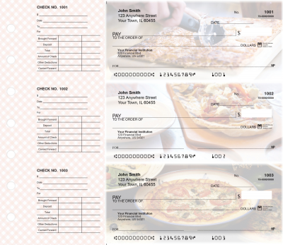 Pizza Designer Deskset Checks Style 2 | DS-CDS07