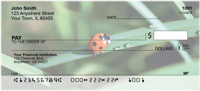 Ladybugs on Leaves Personal Checks | GCA-11