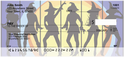 Witches Silhouettes Personal Checks | GCA-28
