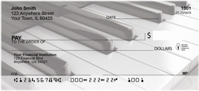 Bland and White Piano Personal Checks | GCA-50