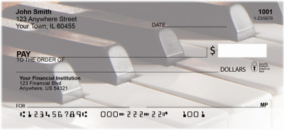 Piano Keys Personal Checks | GCB-13