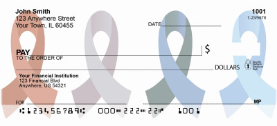Awareness Ribbons Personal Checks | GCB-83