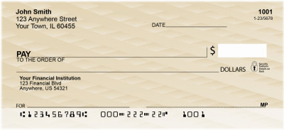 Colorful Basket Weave Personal Checks | GEP-49