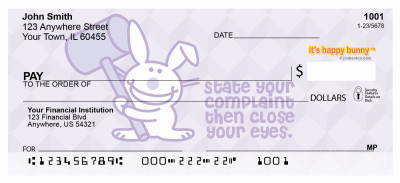 More Insults By It's Happy Bunny Personal Checks | IHB-13
