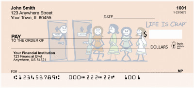 A Womans Life Is Crap Personal Checks | LIC-11