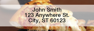 Pizza Narrow Address Labels | LRFOD-48