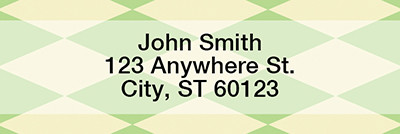 Argyle Rectangle Address Labels | LRGEO-03