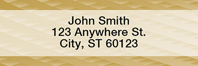 Colorful Basket Weave Rectangle Address Labels | LRGEP-49