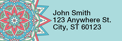Mandala Address Labels | LRRFLO-99