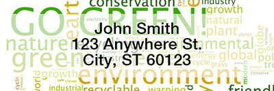 Environmental Awareness Narrow Address Labels | LRRIB-15