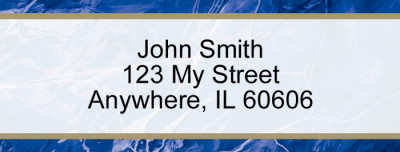 Blue Marble Narrow Address Labels | LRVAL-019