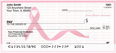 Breast Cancer Awareness Ribbon Personal Checks | RIB-09