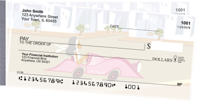 Sophisticated City Girl Side Tear Personal Checks | STGIR-01