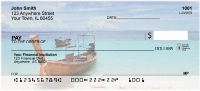 Scenic Tropical Boats Personal Checks | TRA-87