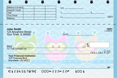 Give a Hoot Top Stub Checks | TSANI-003