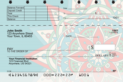 Mandala Top Stub Checks | TSFLO-99