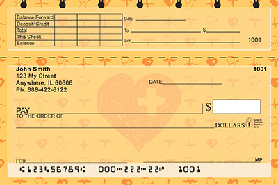 Nurse Pattern Top Stub Checks | TSGEP-75