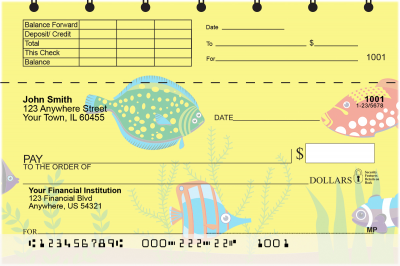 Whimsical Fish Top Stub Checks | TSGEP-87