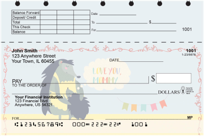 Motherly Love Top Stub Personal Checks | TSLOV-22