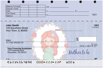 Mother to Be Top Stub Personal Checks | TSLOV-23