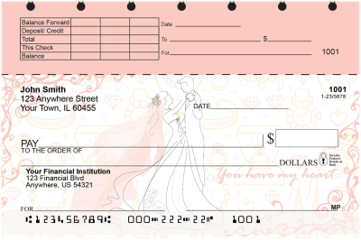 Everlasting Love Top Stub Personal Checks | TSLOV-28