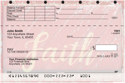 Rustic Blessings Top Stub Checks | TSREL-52