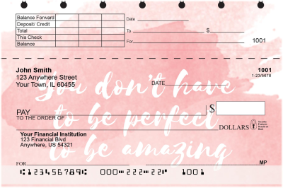 Believe in Yourself Top Stub Checks | TSREL-54
