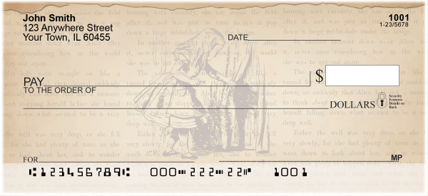 Alice's Adventures In Wonderland Checks | AIW-01