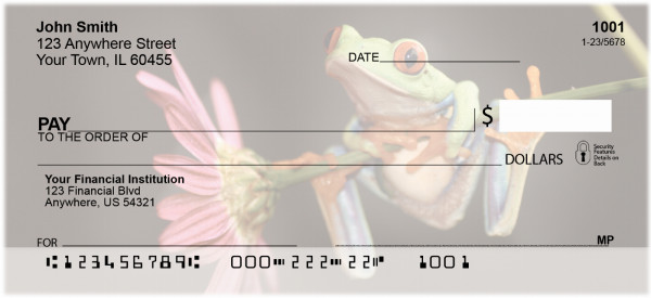 Frogs Top Tear Personal Checks